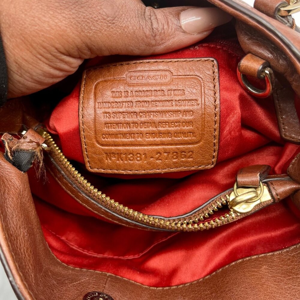 Coach Brown Leather Madison Collection Tote Bag - Picture 10 of 12